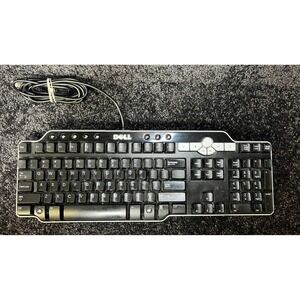 Dell SK-8135 USB Hub Wired Multimedia Keyboard Tested Works Great‎ Condition